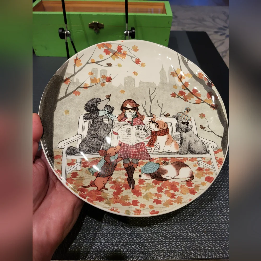 Pier 1 Imports Lazy Sunday Salad Plate.